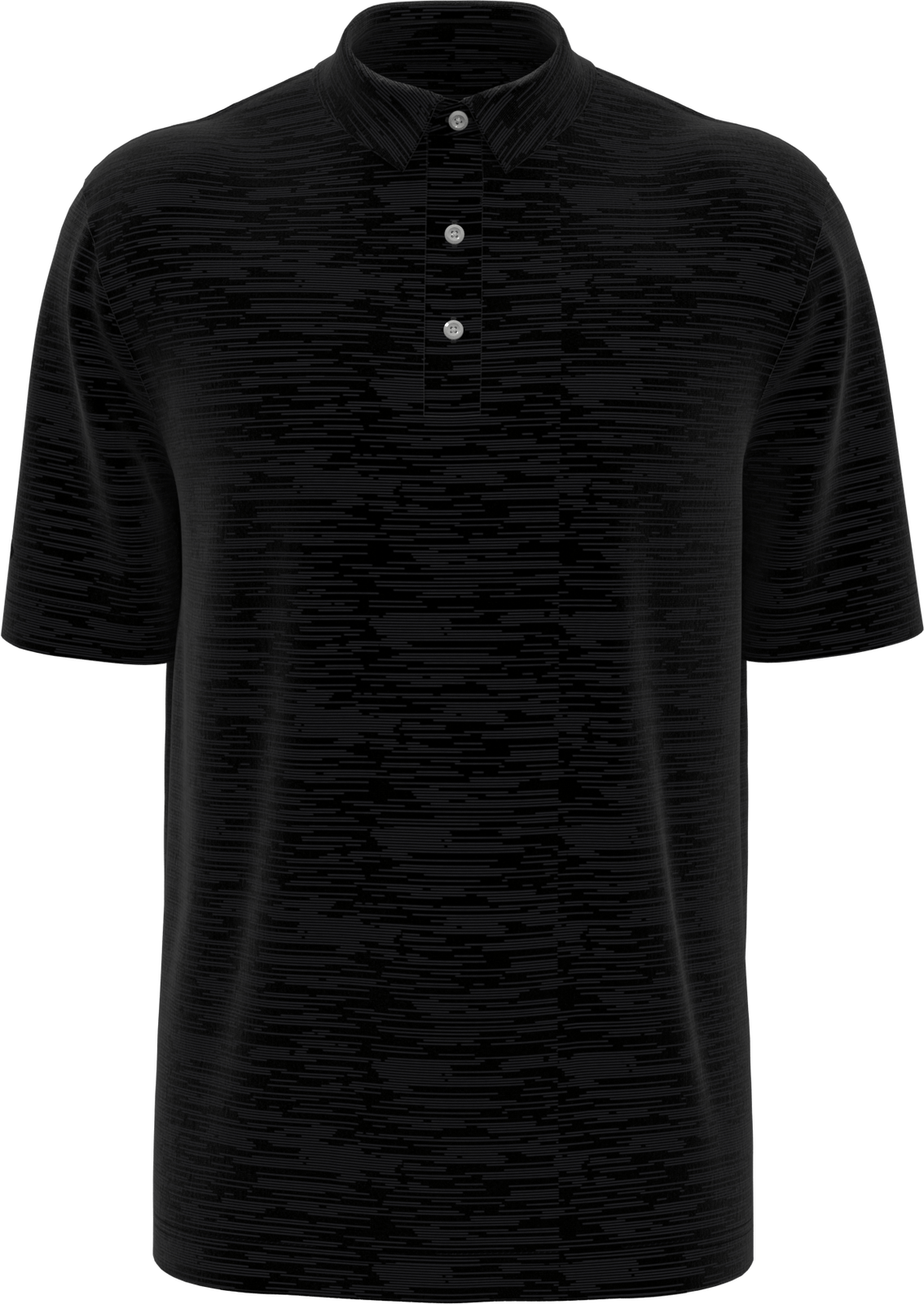 Callaway Golf Cgm737 Broken Strpe Polo - Black