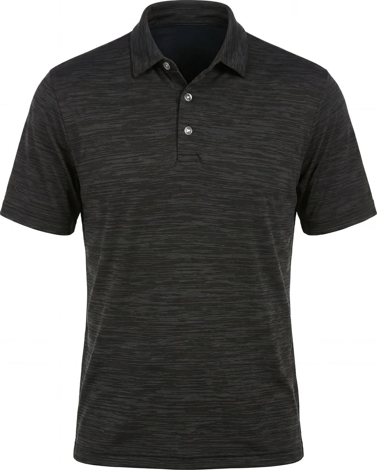 Callaway Golf Cgm737 Broken Strpe Polo - Black