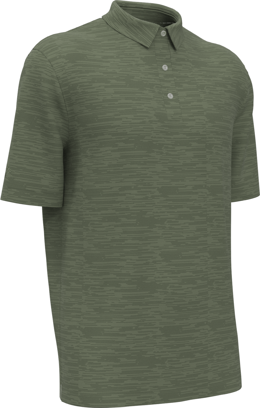 Callaway Golf Cgm737 Broken Strpe Polo - Hedge Green