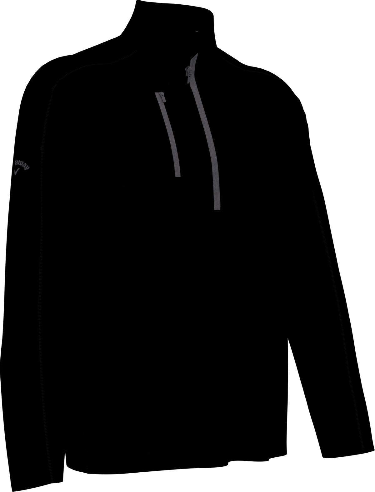 Callaway Golf Cgm742 Lightweight Long Sleeve 1/4 Zip Shirt - Black