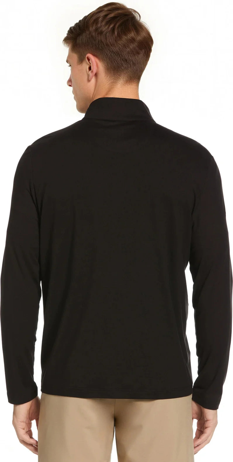 Callaway Golf Cgm742 Lightweight Long Sleeve 1/4 Zip Shirt - Black - Adult s