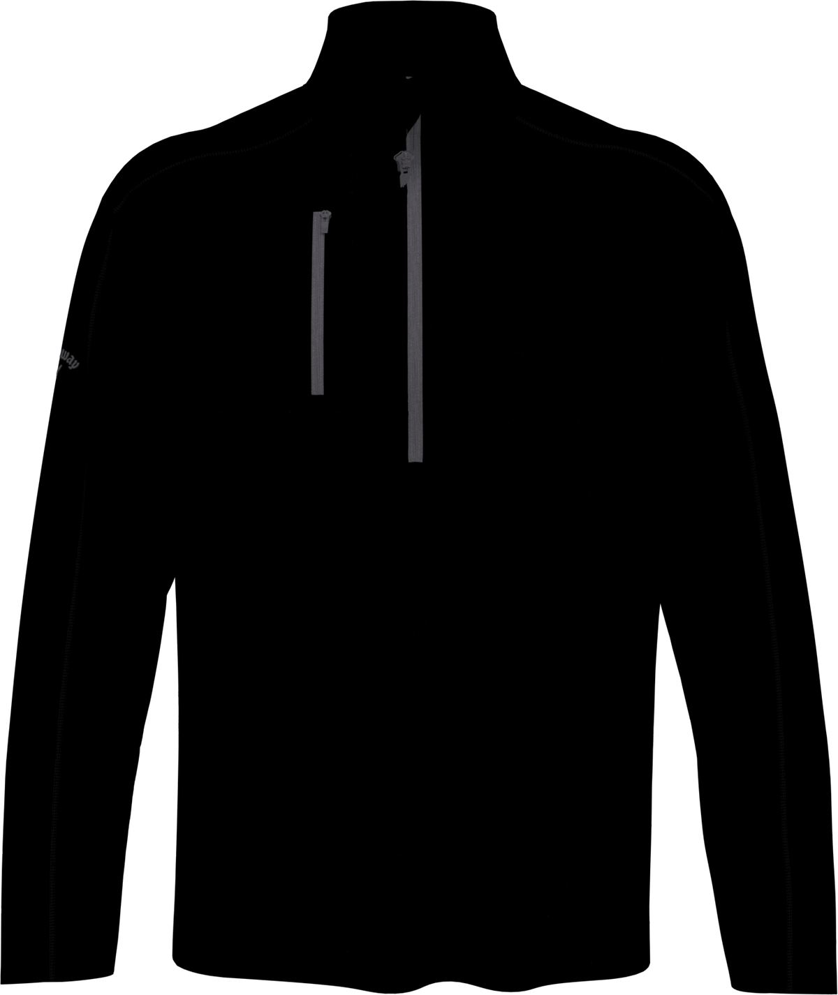 Callaway Golf Cgm742 Lightweight Long Sleeve 1/4 Zip Shirt - Black