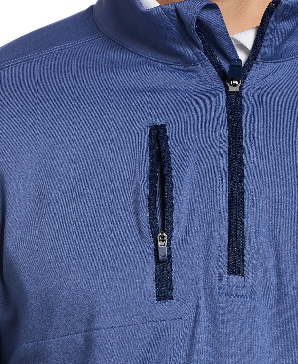 Callaway Golf Cgm742 Lightweight Long Sleeve 1/4 Zip Shirt - Coastal Fjord