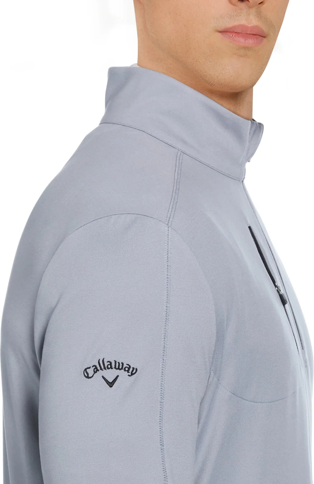 Callaway Golf Cgm742 Lightweight Long Sleeve 1/4 Zip Shirt - Tradewinds