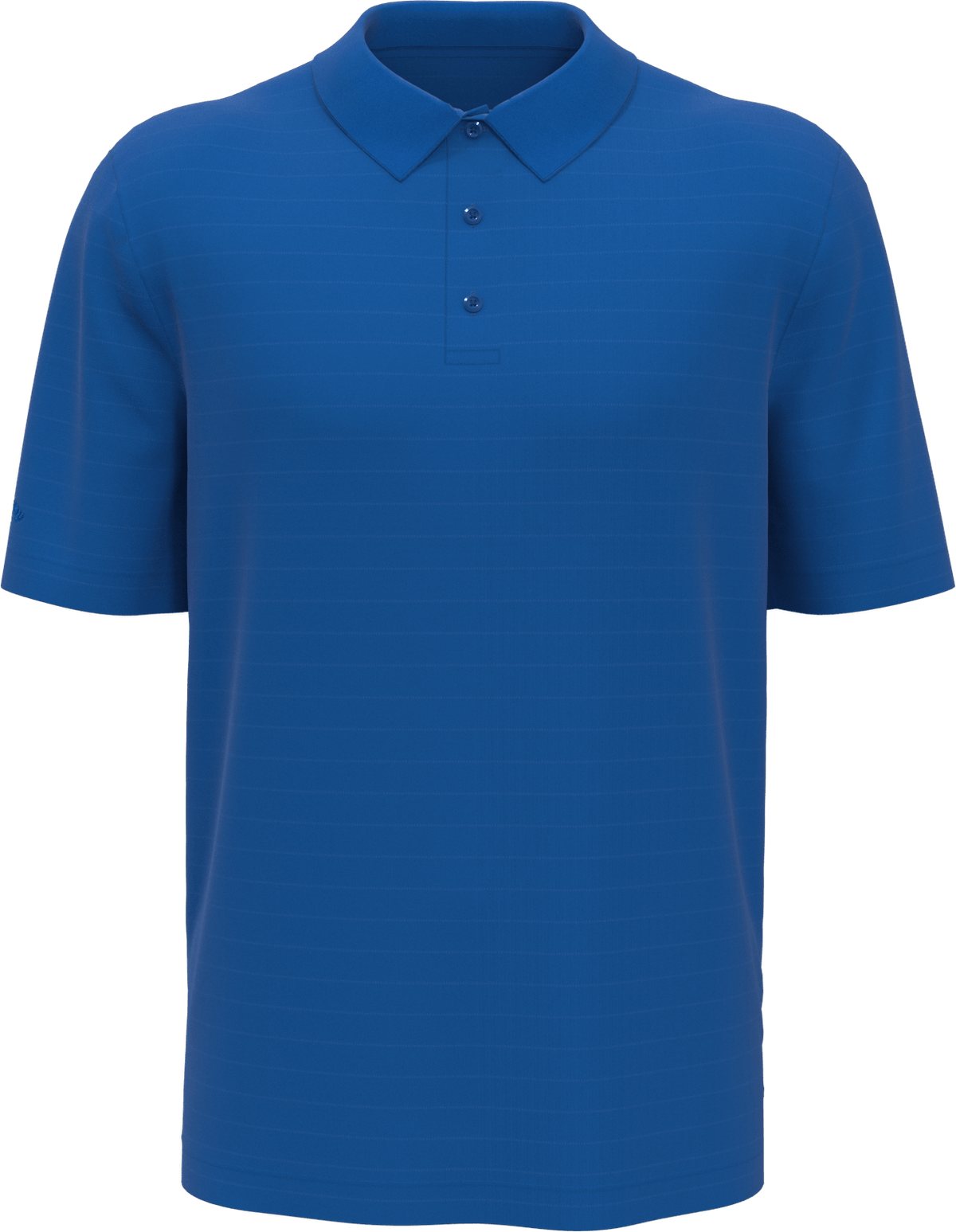 Callaway Golf Cgm754 Men’s Short Sleeve Eco Horizontal Textured Polo - Magnetic Blue