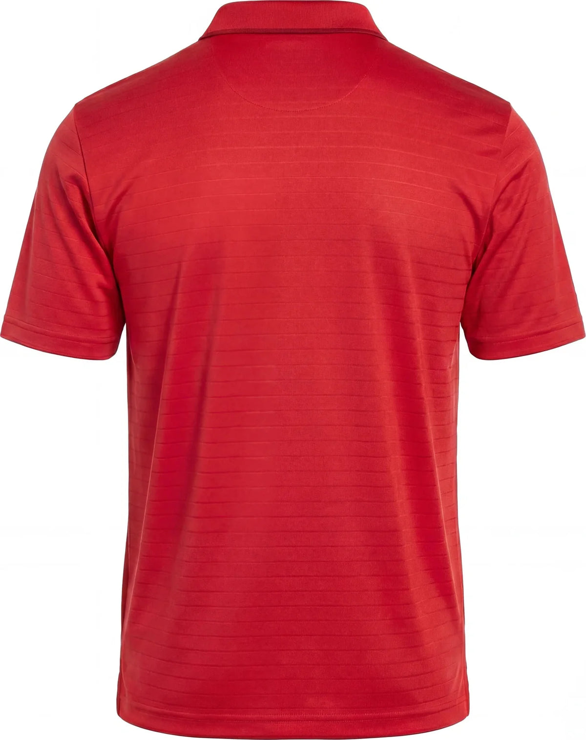 Callaway Golf Cgm754 Men’s Short Sleeve Eco Horizontal Textured Polo - Salsa