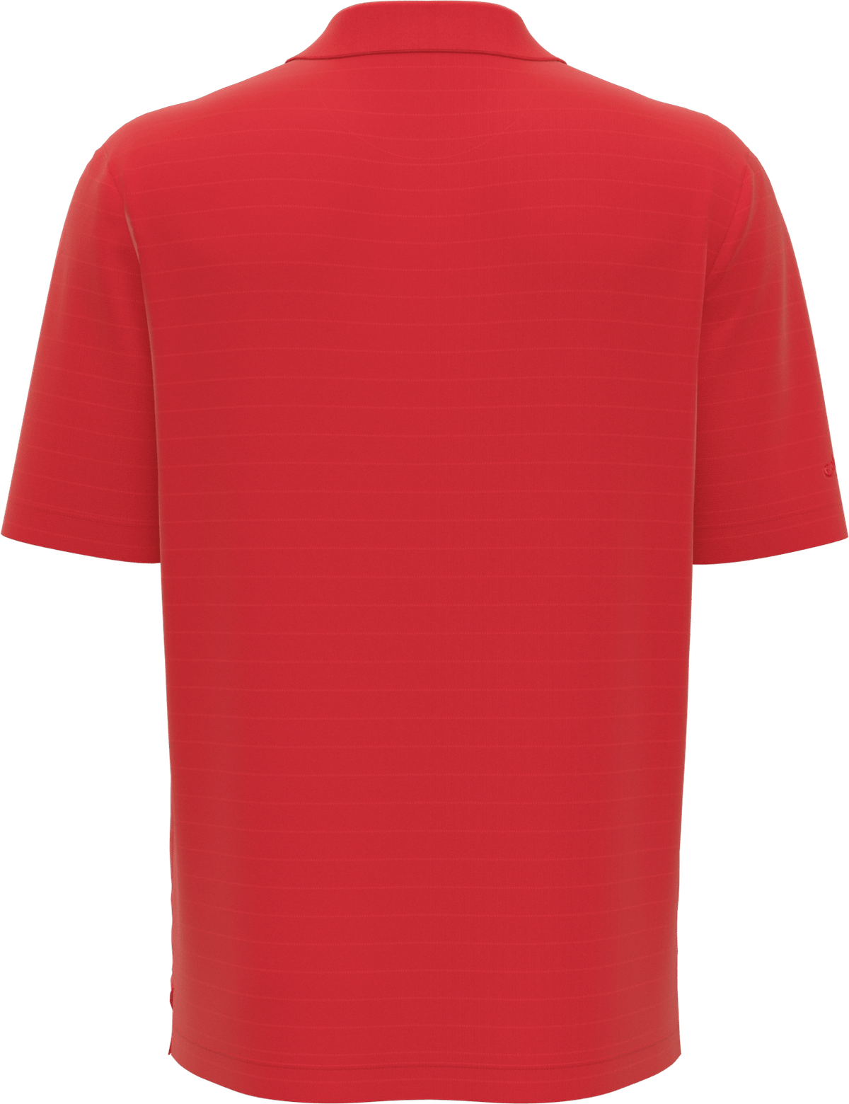 Callaway Golf Cgm754 Men’s Short Sleeve Eco Horizontal Textured Polo - Salsa