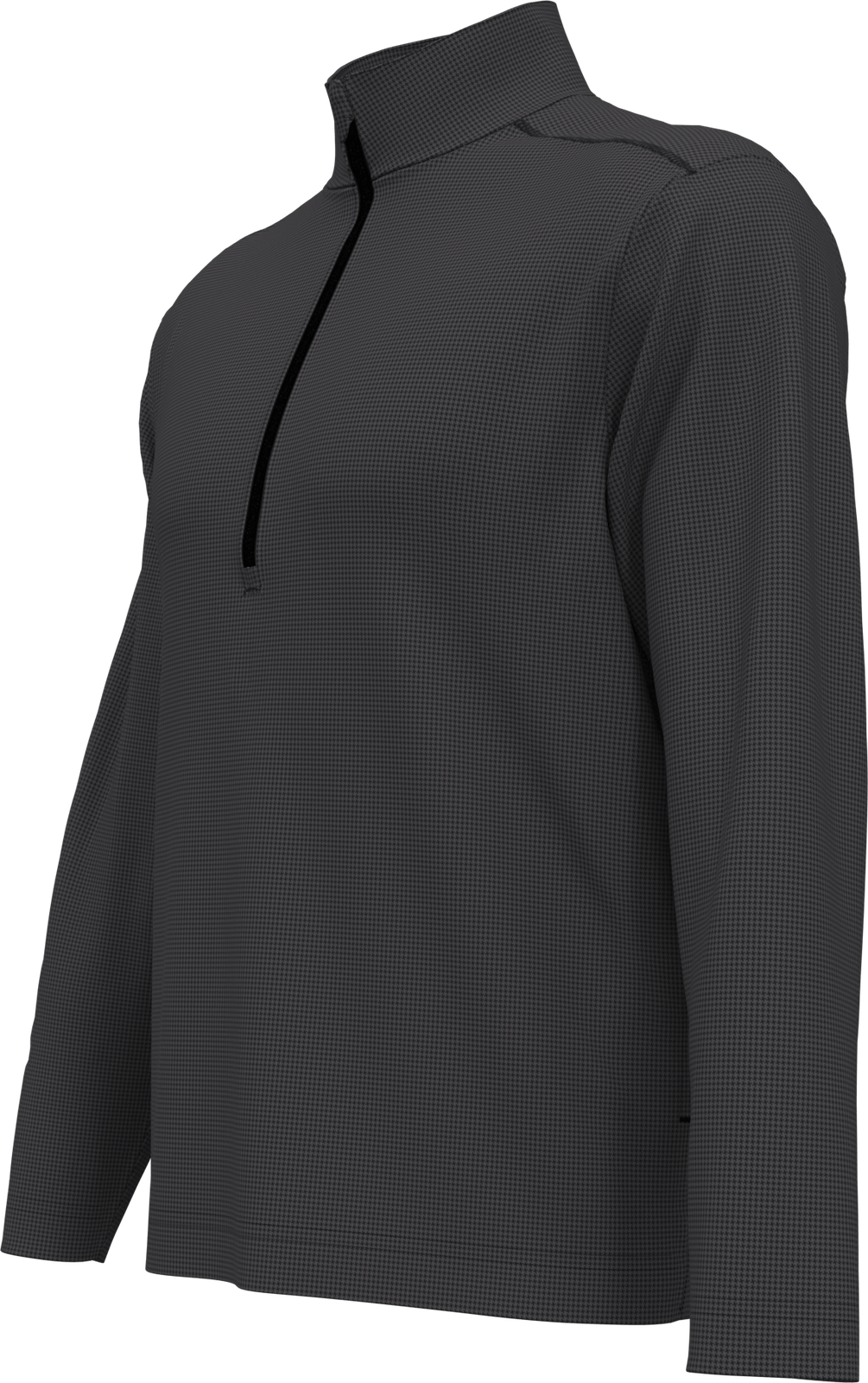 Callaway Golf Cgm768 Men’s Houndstooth 1/4 Zip Pullover - Black