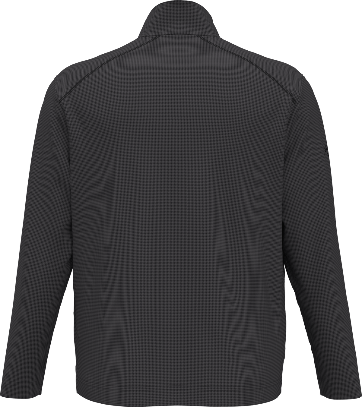 Callaway Golf Cgm768 Men’s Houndstooth 1/4 Zip Pullover - Black