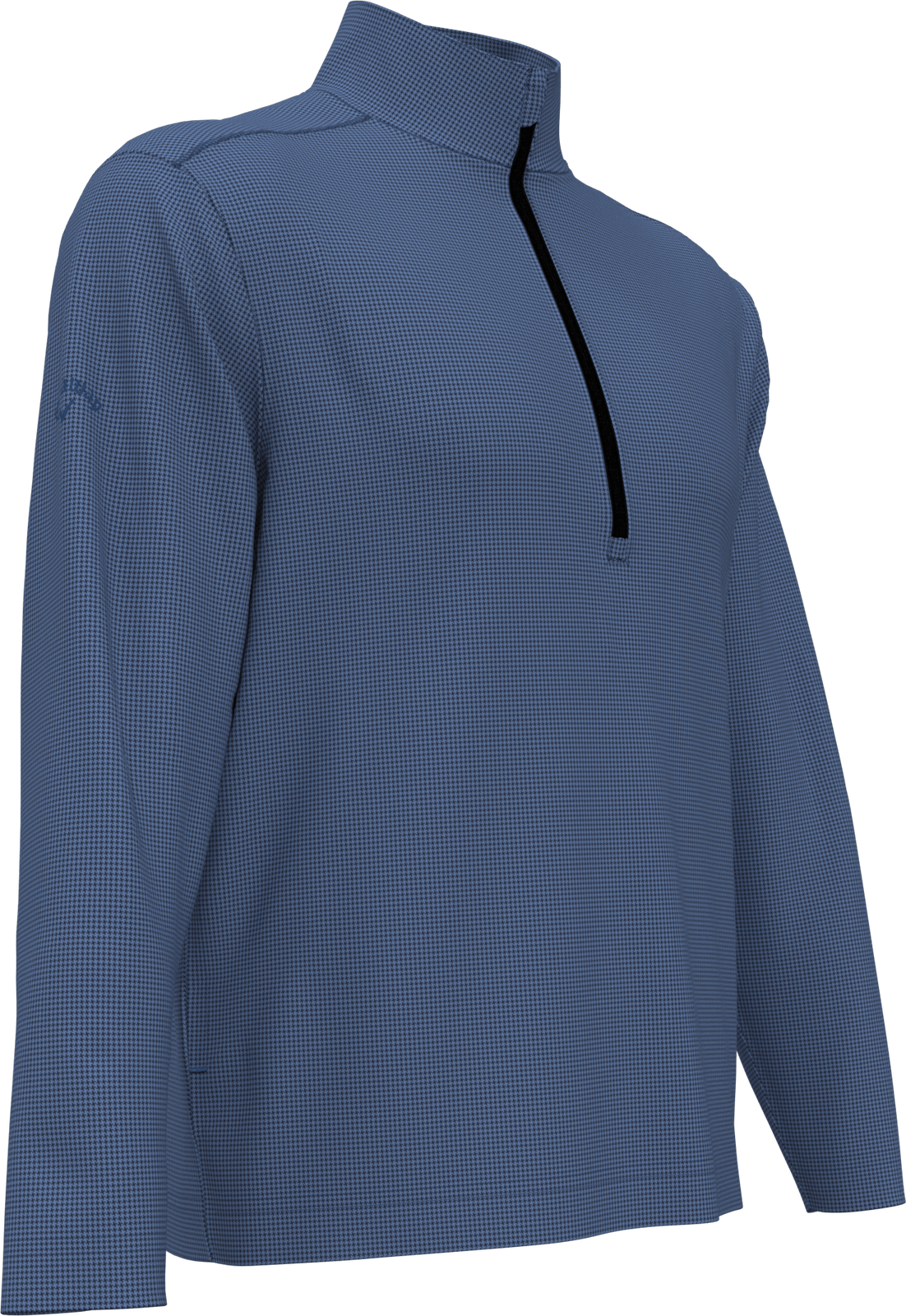 Callaway Golf Cgm768 Men’s Houndstooth 1/4 Zip Pullover - Peacoat