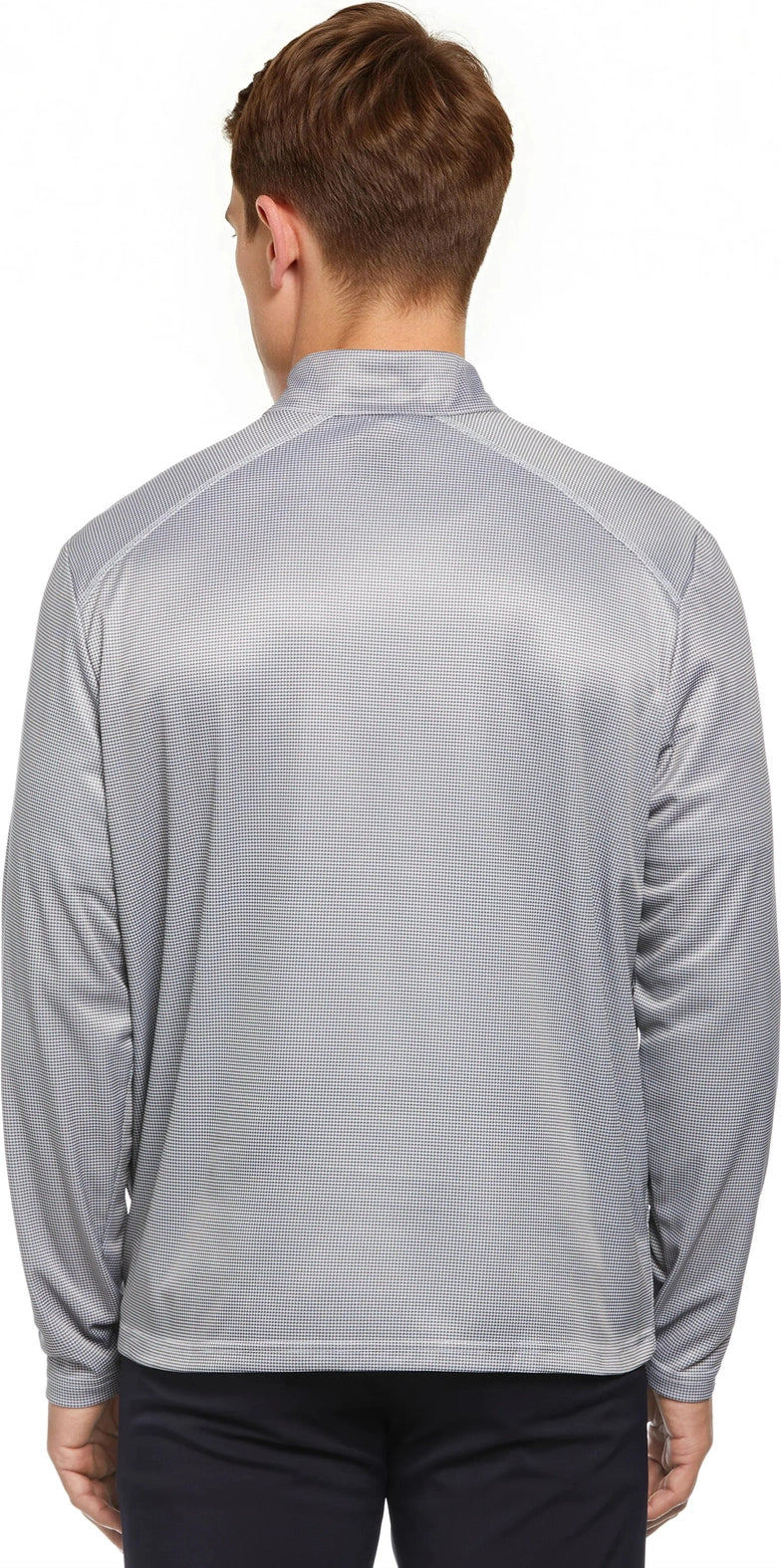Callaway Golf Cgm768 Men’s Houndstooth 1/4 Zip Pullover - White - Adult s