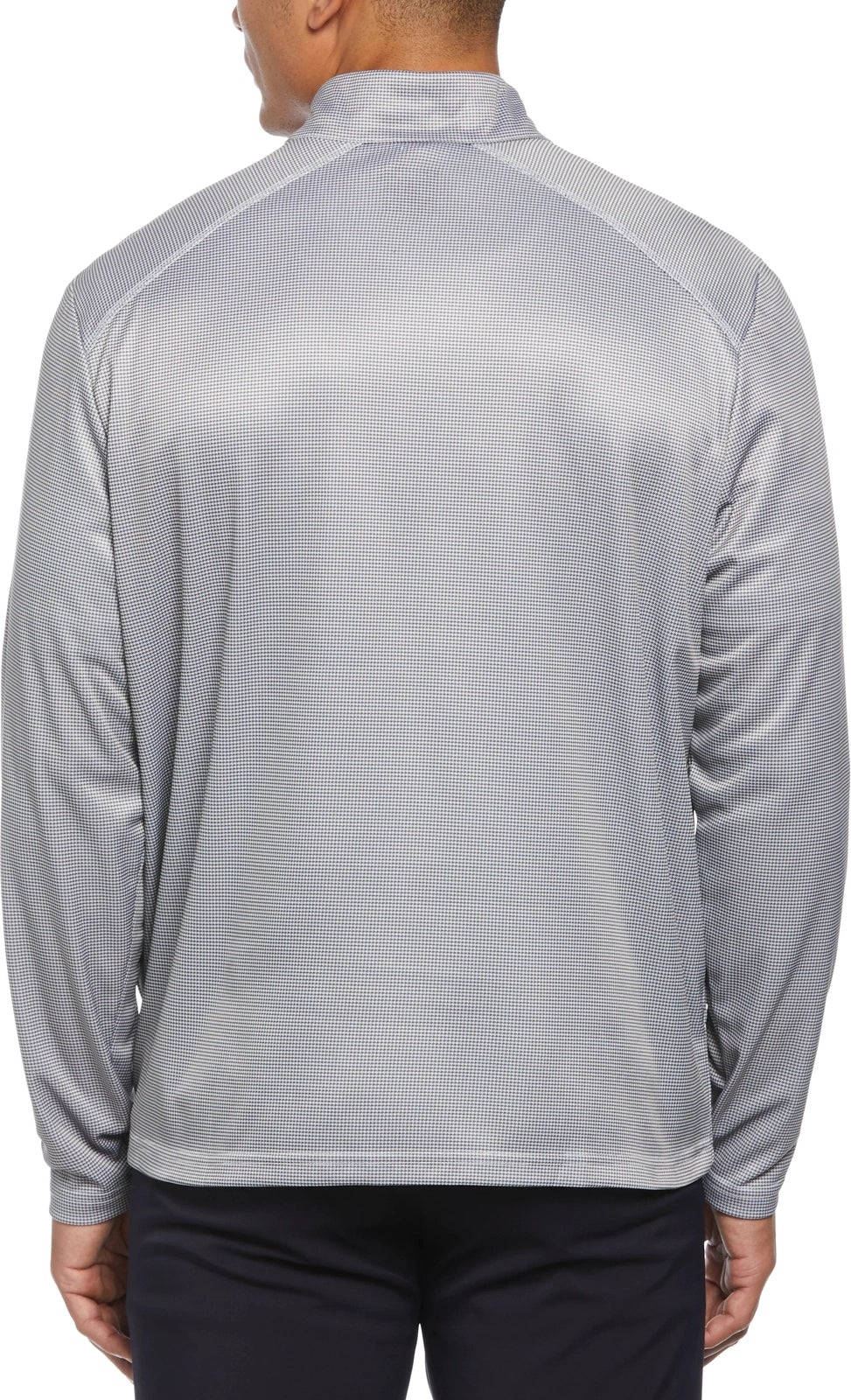 Callaway Golf Cgm768 Men’s Houndstooth 1/4 Zip Pullover - White