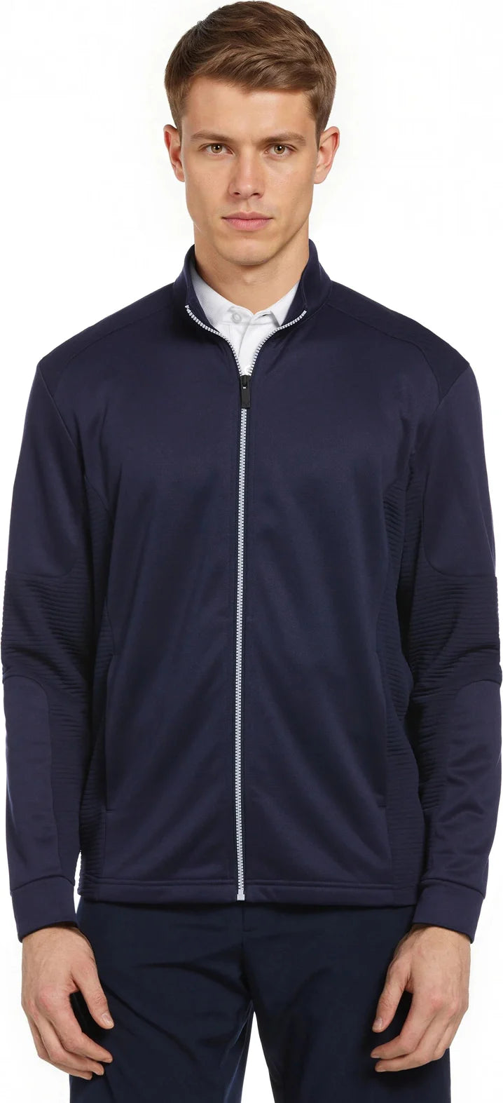 Callaway Golf Cgm771 Men’s Long Sleeve Full Zip Ottoman Jacket - Peacoat - Adult s