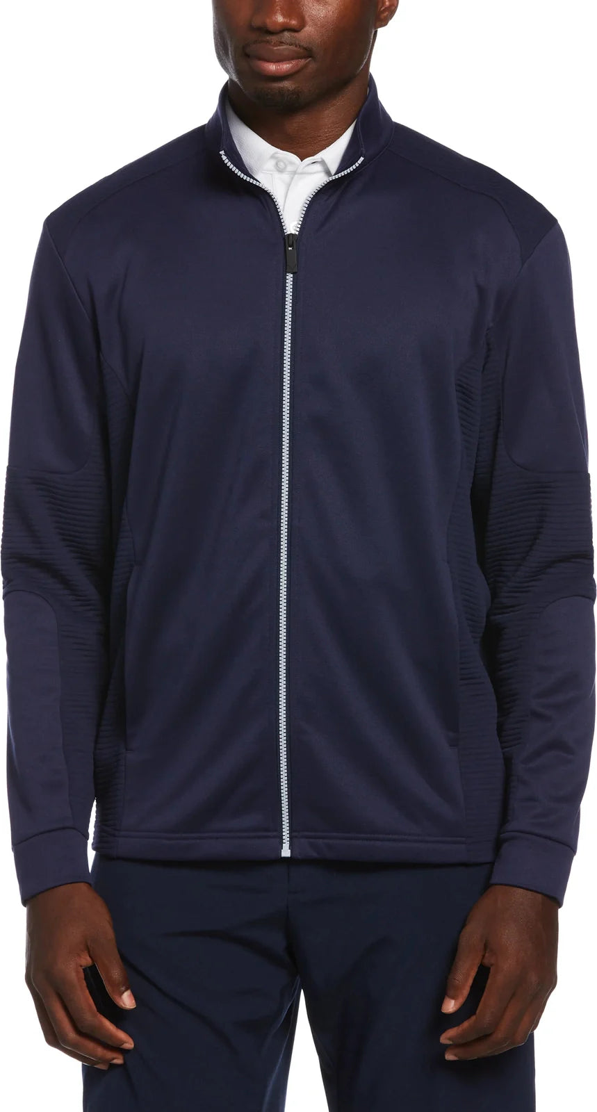 Callaway Golf Cgm771 Men’s Long Sleeve Full Zip Ottoman Jacket - Peacoat