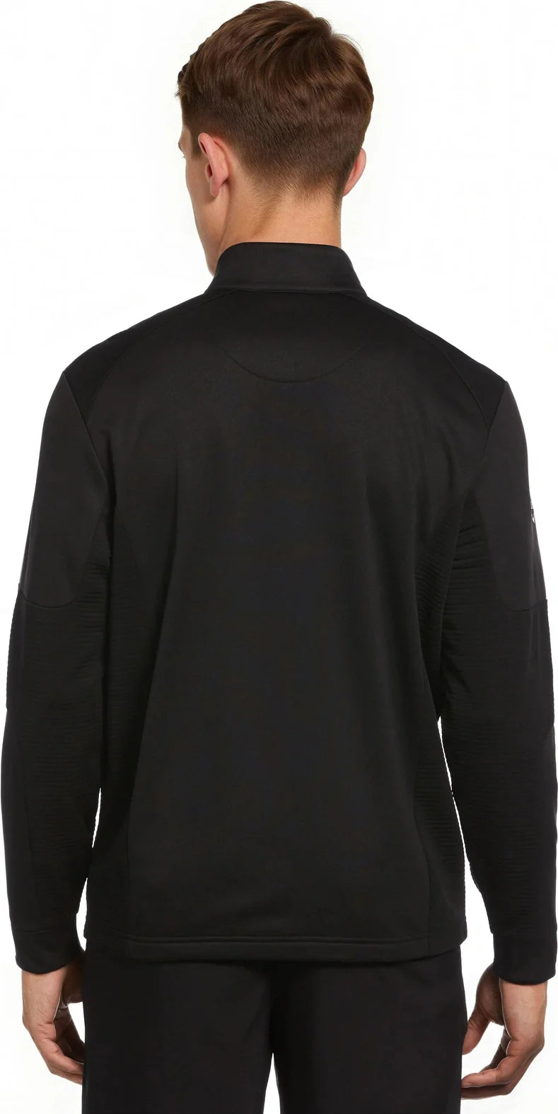 Callaway Golf Cgm771 Men’s Long Sleeve Full Zip Ottoman Jacket - Black - Adult s