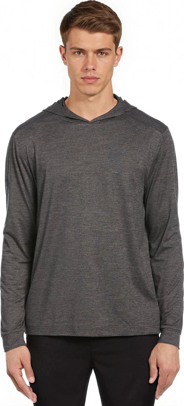 Callaway Golf Cgm774 Men’s Long Sleeve Soft Touch Hoodie - Black Heather - Adult s
