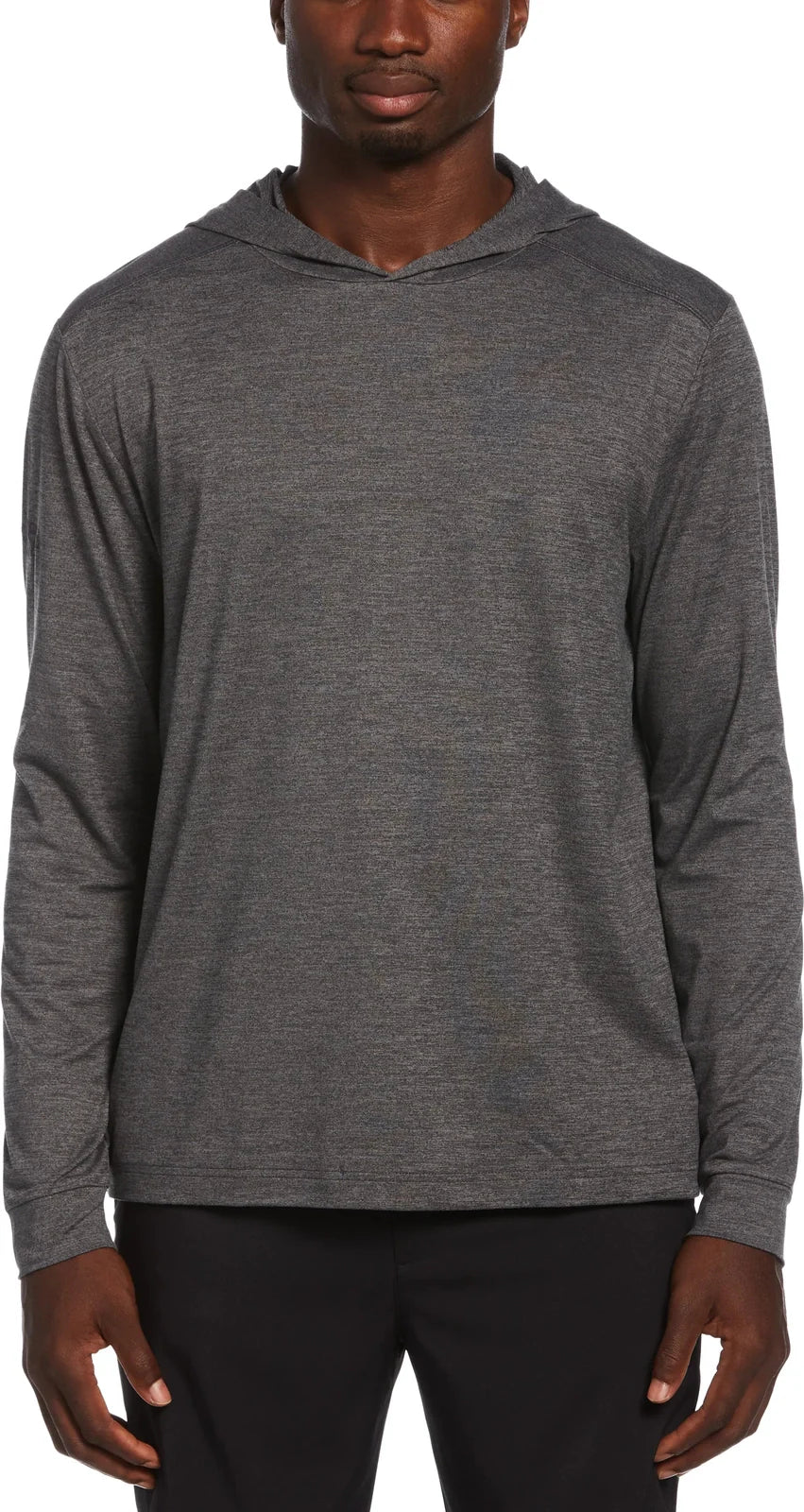 Callaway Golf Cgm774 Men’s Long Sleeve Soft Touch Hoodie - Black Heather