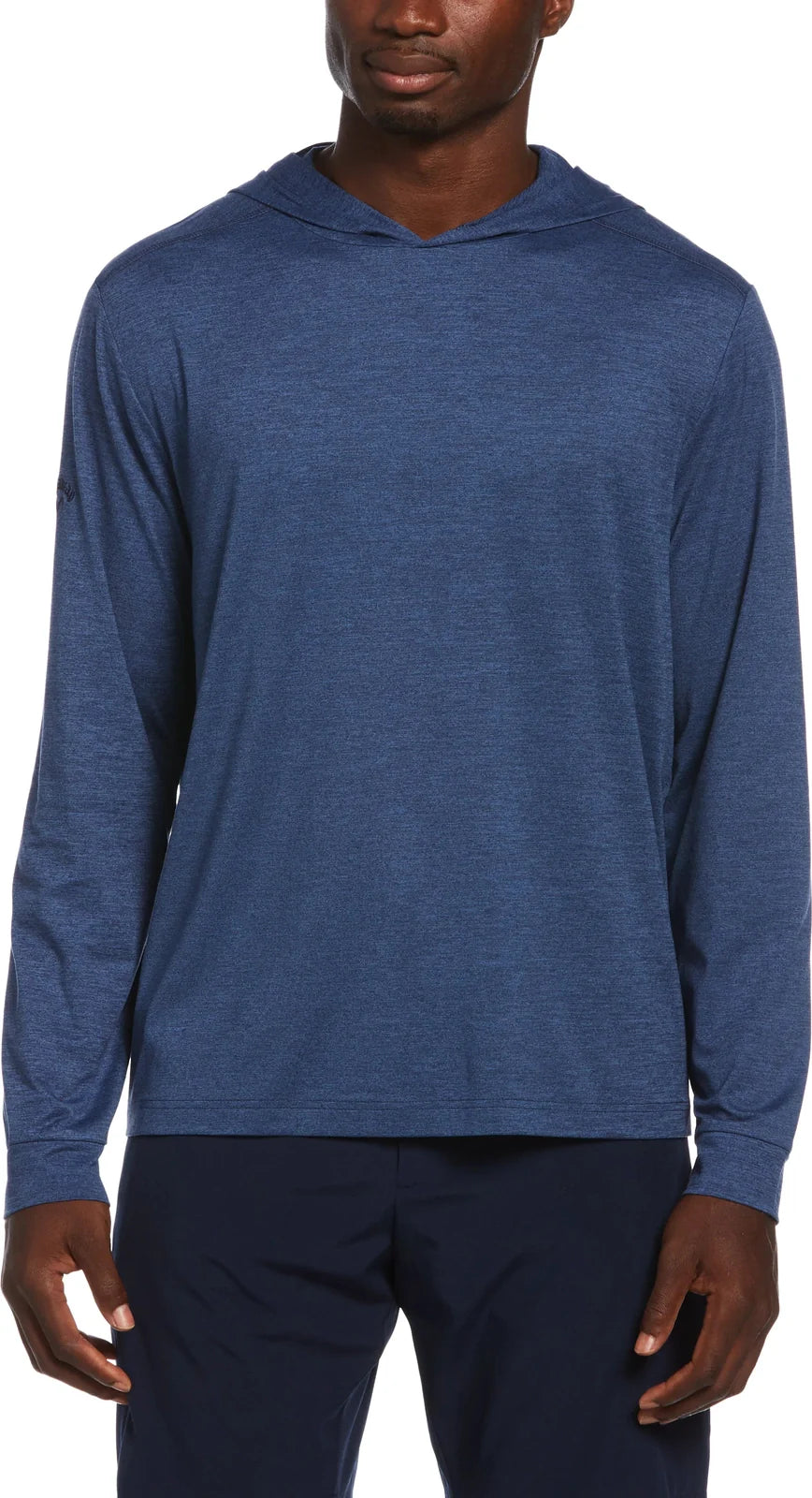 Callaway Golf Cgm774 Men’s Long Sleeve Soft Touch Hoodie - Peacoat Heather