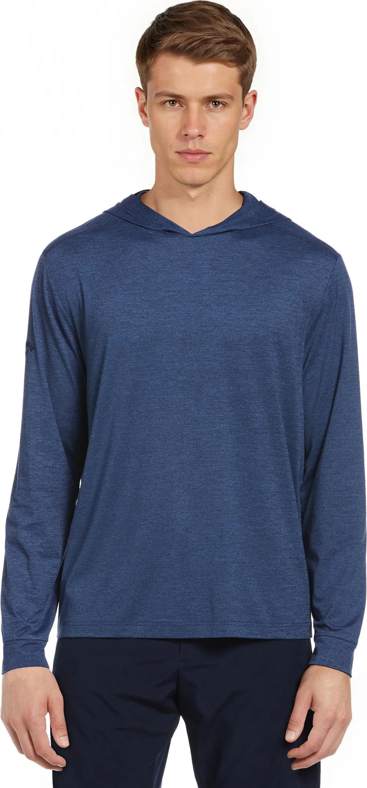 Callaway Golf Cgm774 Men’s Long Sleeve Soft Touch Hoodie - Peacoat Heather - Adult s