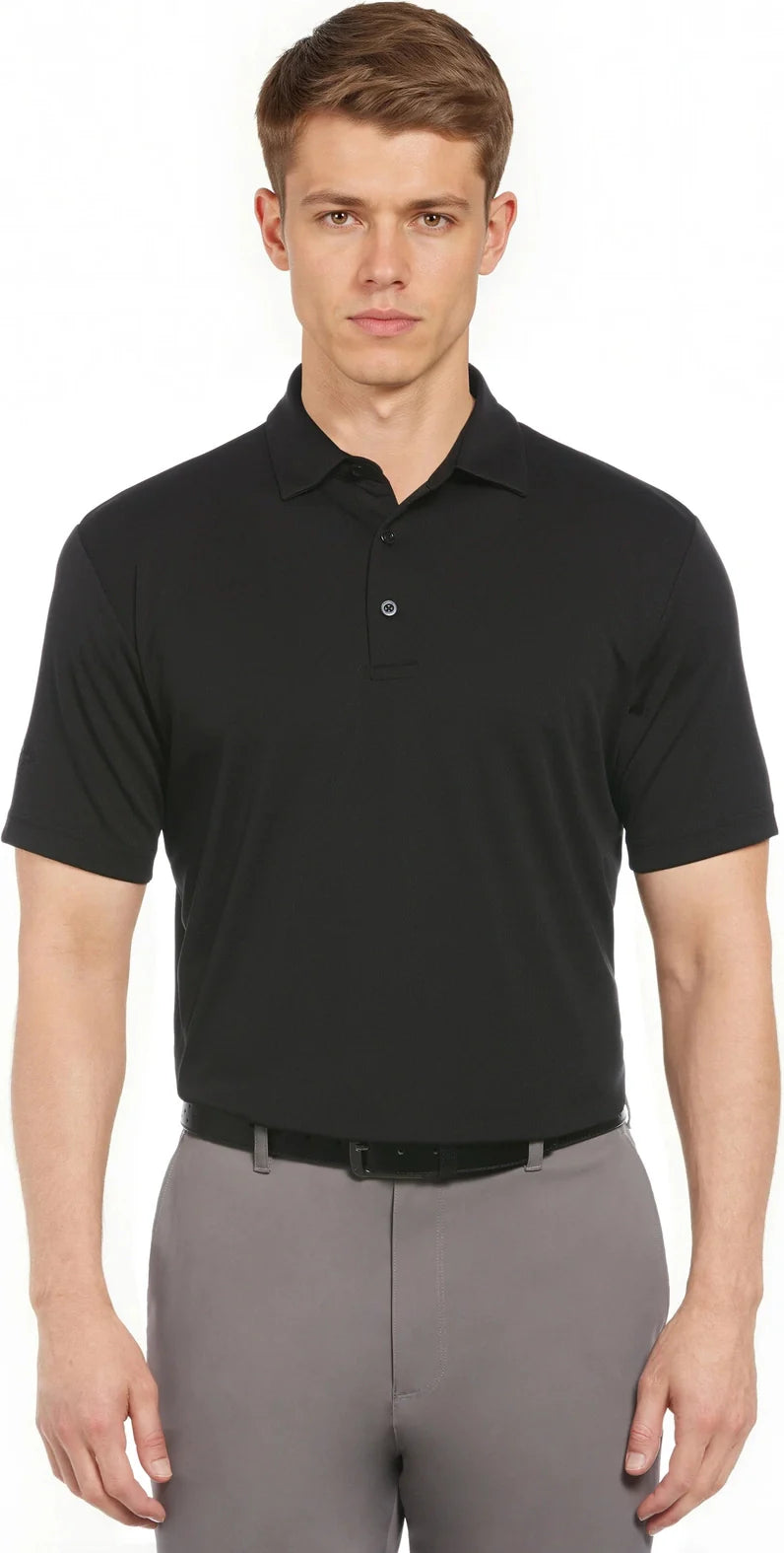 Callaway Golf Cgm776 Short Sleeve Men’s Micro Texture Polo - Black - Adult s