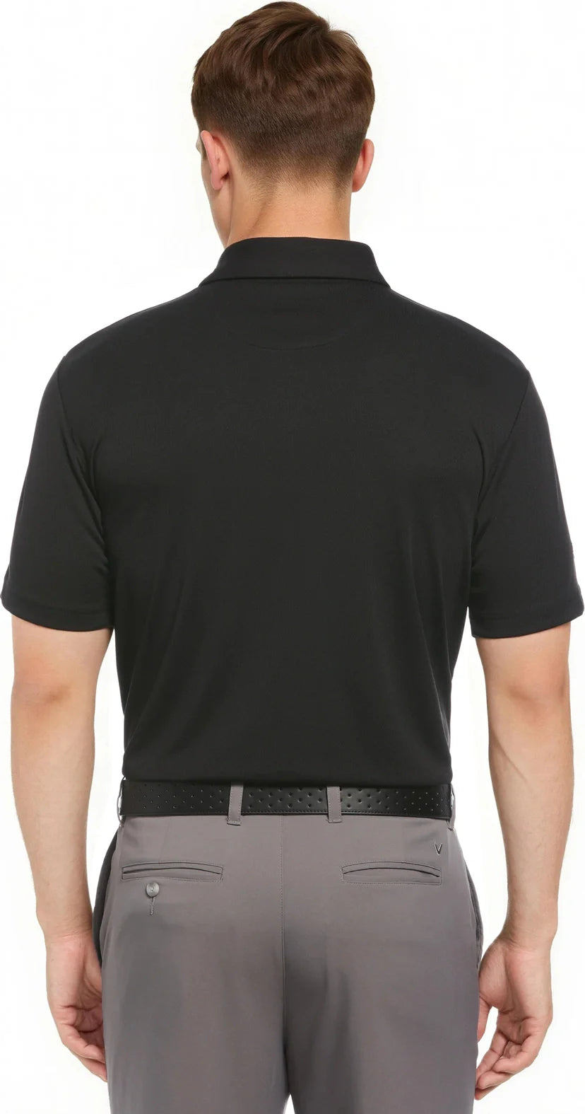 Callaway Golf Cgm776 Short Sleeve Men’s Micro Texture Polo - Black
