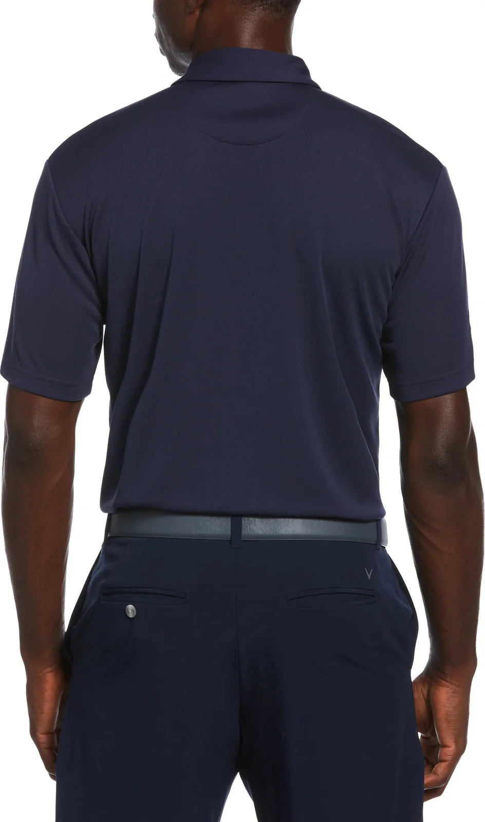Callaway Golf Cgm776 Short Sleeve Men’s Micro Texture Polo - Peacoat