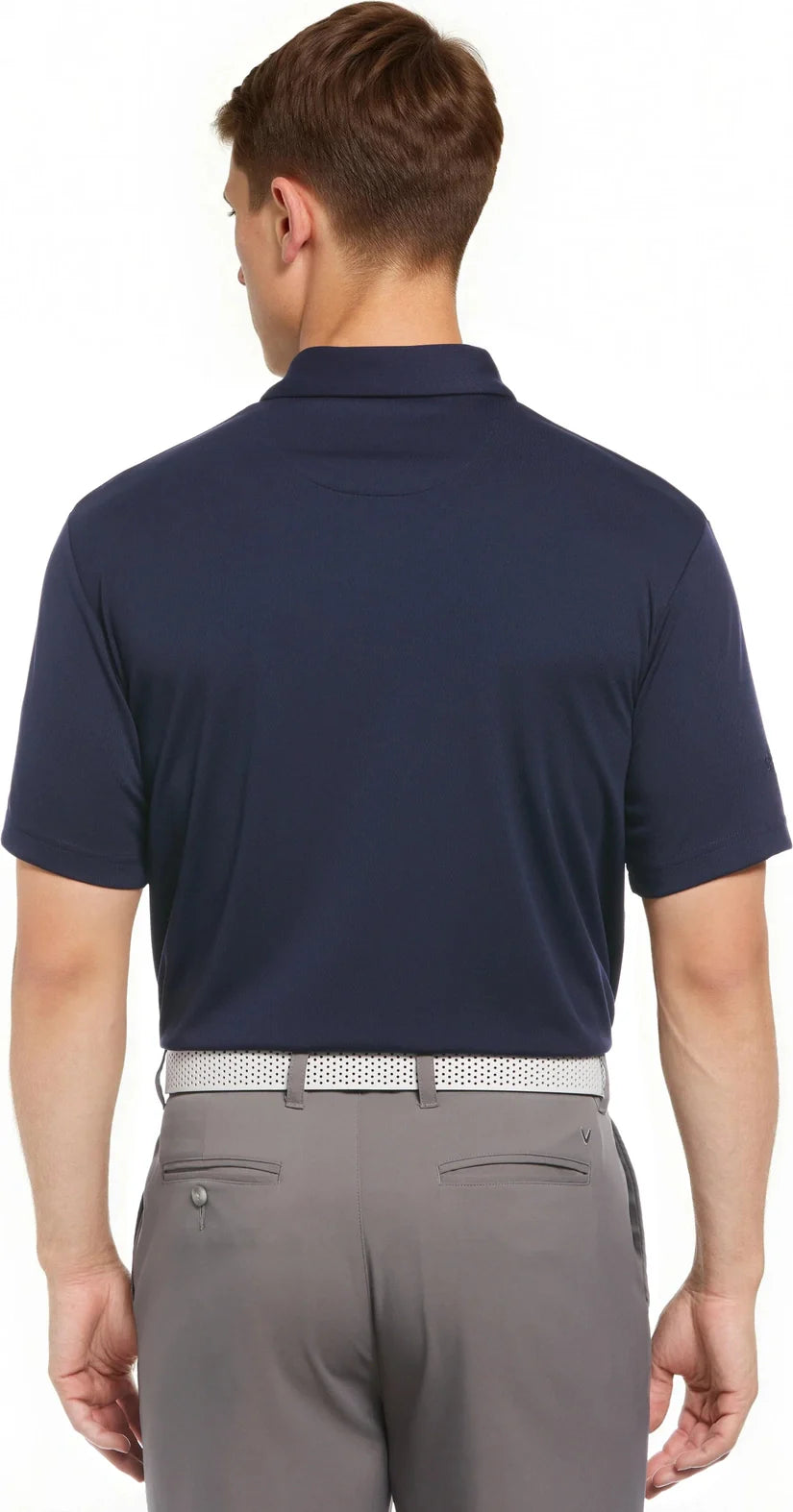 Callaway Golf Cgm776 Short Sleeve Men’s Micro Texture Polo - Peacoat