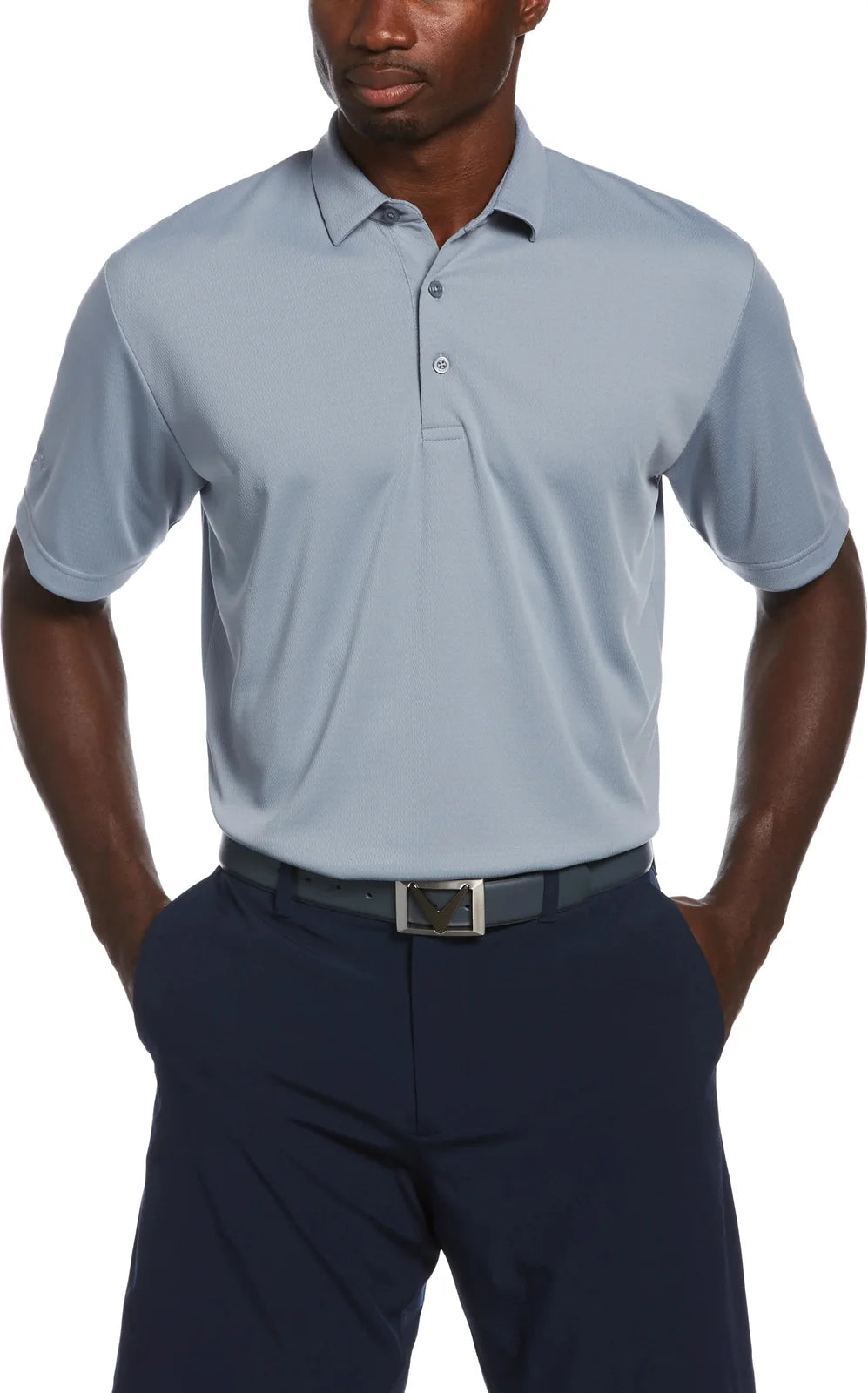 Callaway Golf Cgm776 Short Sleeve Men’s Micro Texture Polo - Tradewinds