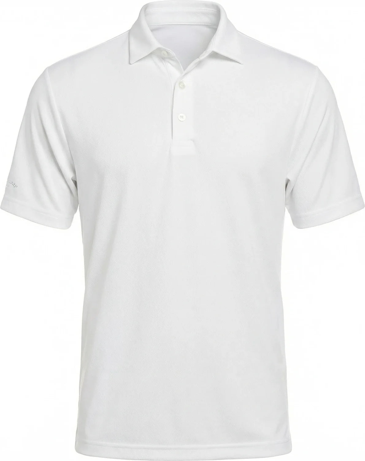 Callaway Golf Cgm776 Short Sleeve Men’s Micro Texture Polo - White