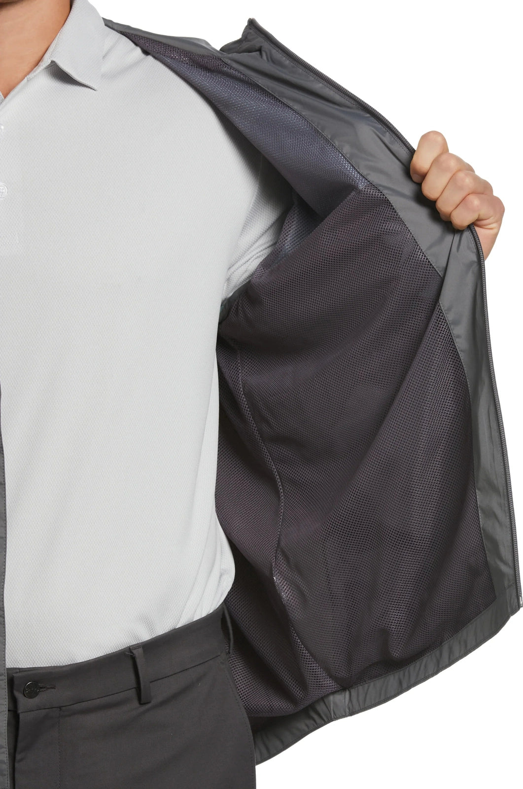 Callaway Golf Cgm788 Men’s Long Sleeve Packable Wind Jacket - Quiet Shade