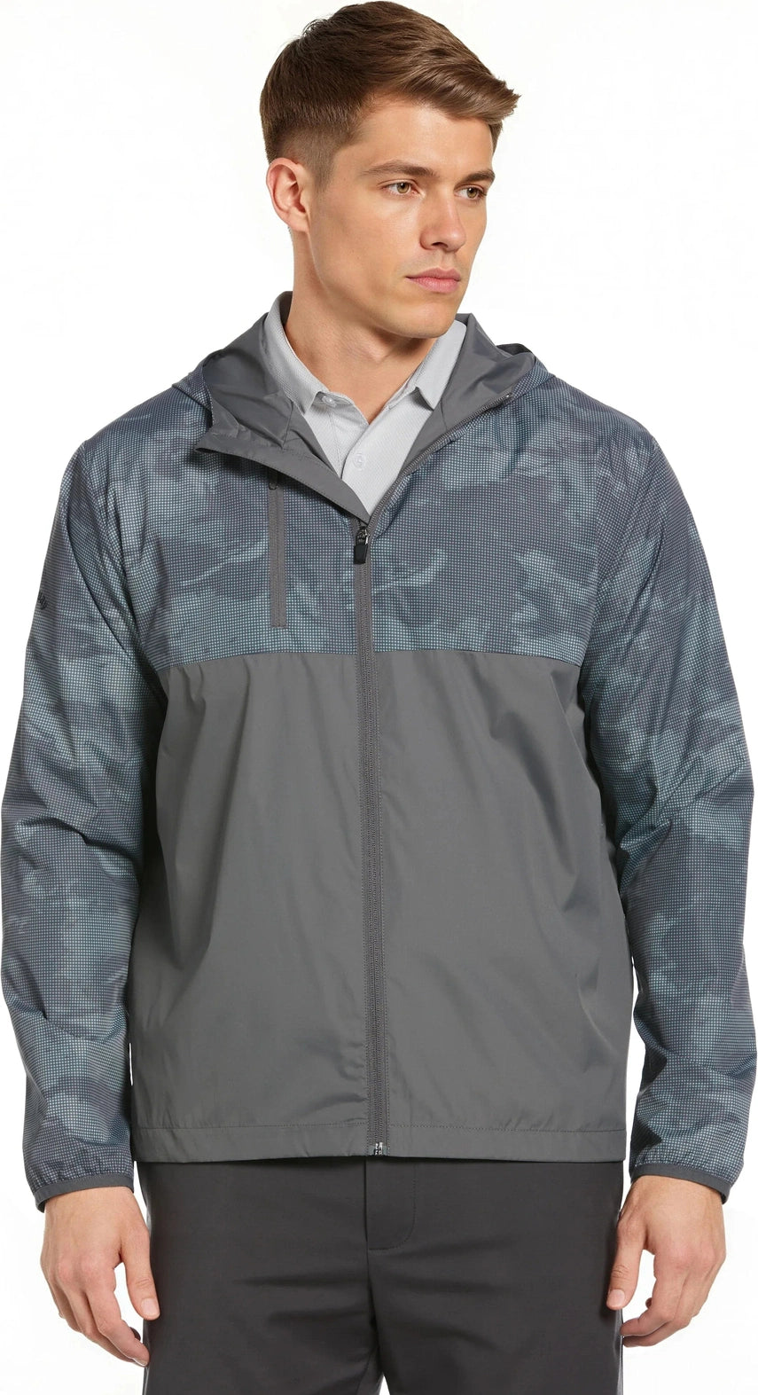 Callaway Golf Cgm788 Men’s Long Sleeve Packable Wind Jacket - Quiet Shade - Adult s