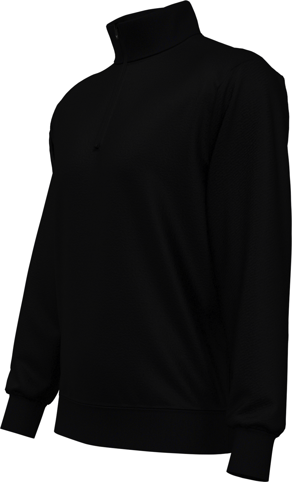 Callaway Golf Cgm790 Men’s Long Sleeve 1/4 Merino Sweater - Black Ink