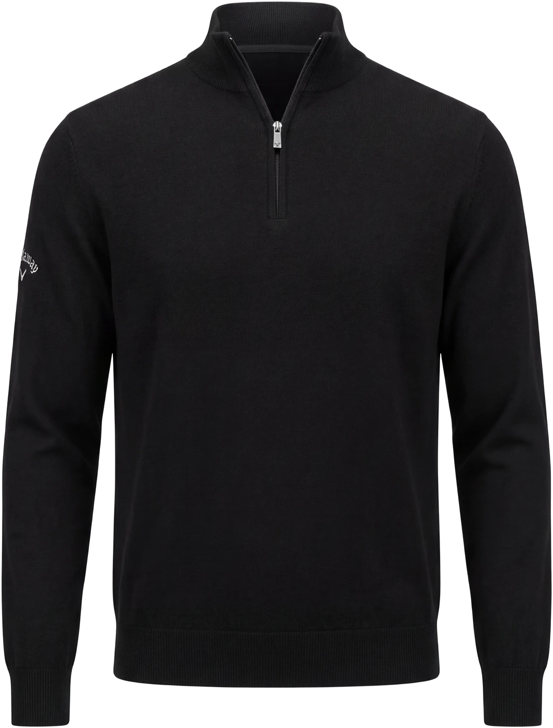 Callaway Golf Cgm790 Men’s Long Sleeve 1/4 Merino Sweater - Black Ink