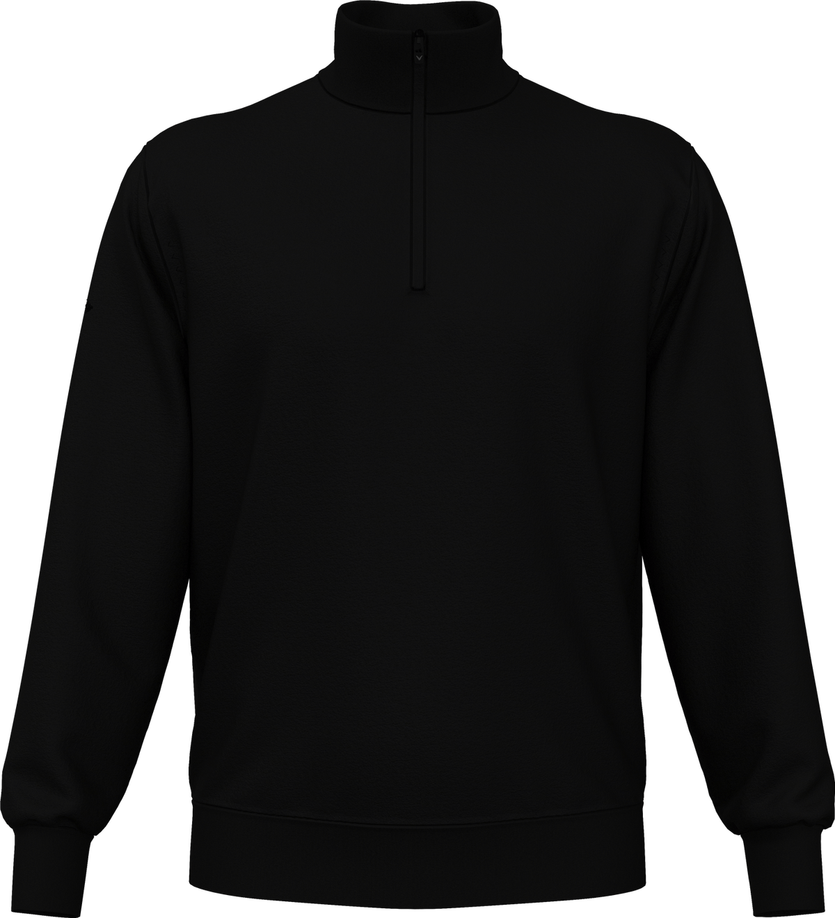 Callaway Golf Cgm790 Men’s Long Sleeve 1/4 Merino Sweater - Black Ink