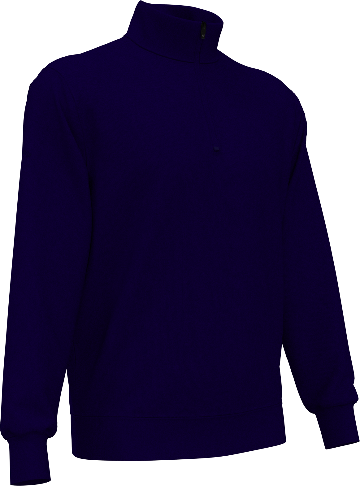 Callaway Golf Cgm790 Men’s Long Sleeve 1/4 Merino Sweater - Navy Blue