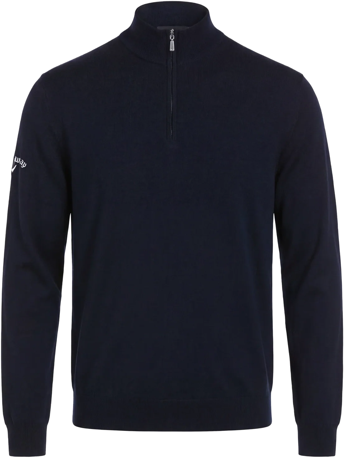 Callaway Golf Cgm790 Men’s Long Sleeve 1/4 Merino Sweater - Navy Blue