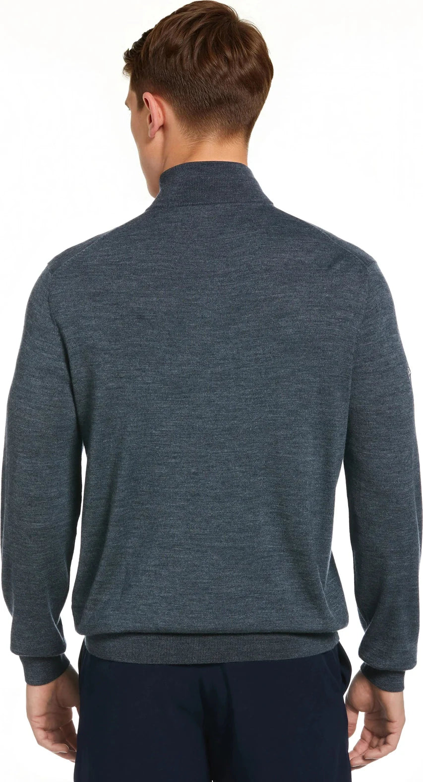 Callaway Golf Cgm790 Men’s Long Sleeve 1/4 Merino Sweater - Steel Heather - Adult s
