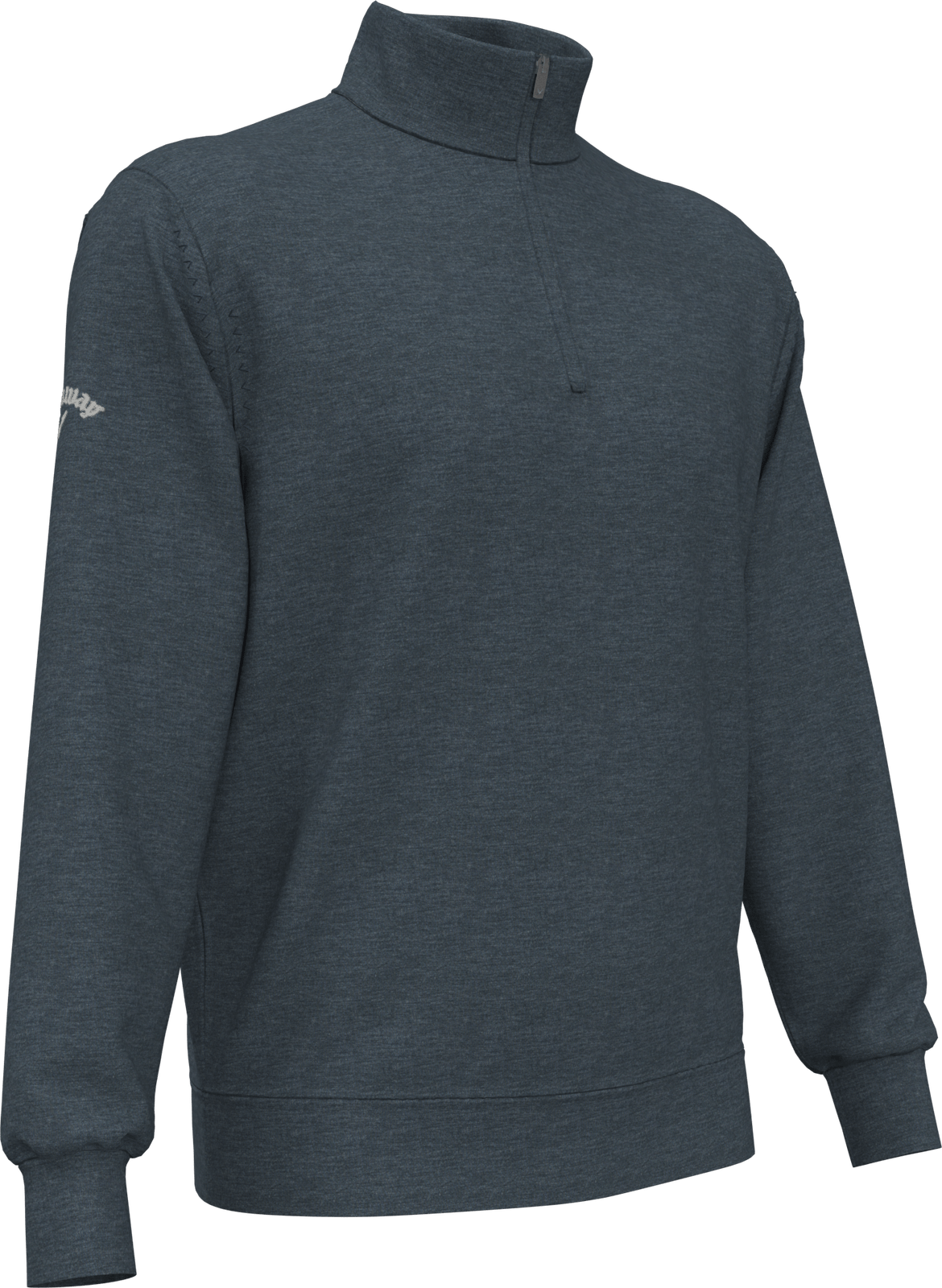 Callaway Golf Cgm790 Men’s Long Sleeve 1/4 Merino Sweater - Steel Heather