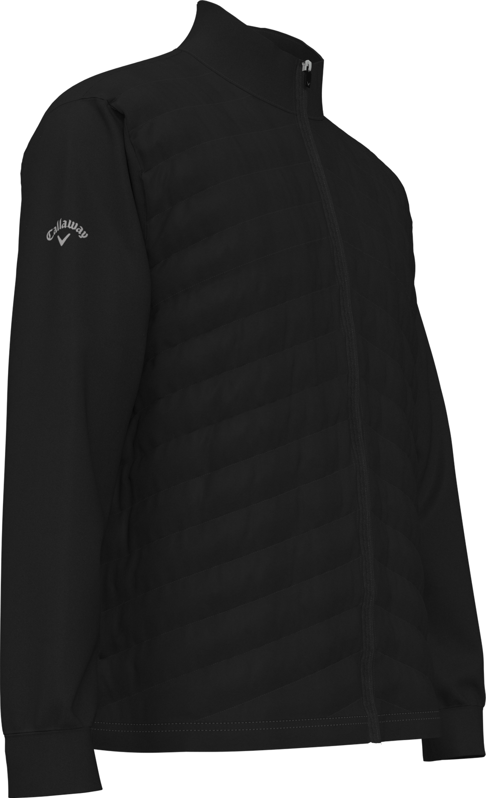 Callaway Golf Cgm792 Men’s Long Sleeve Quilted Puffer Jacket - Black