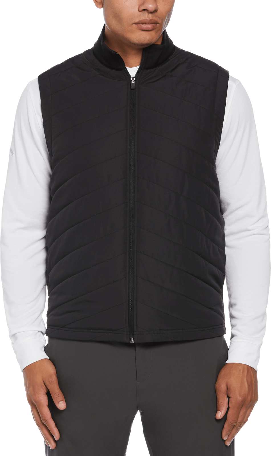 Callaway Golf Cgm793 Men’s Quilted Puffer Vest - Black