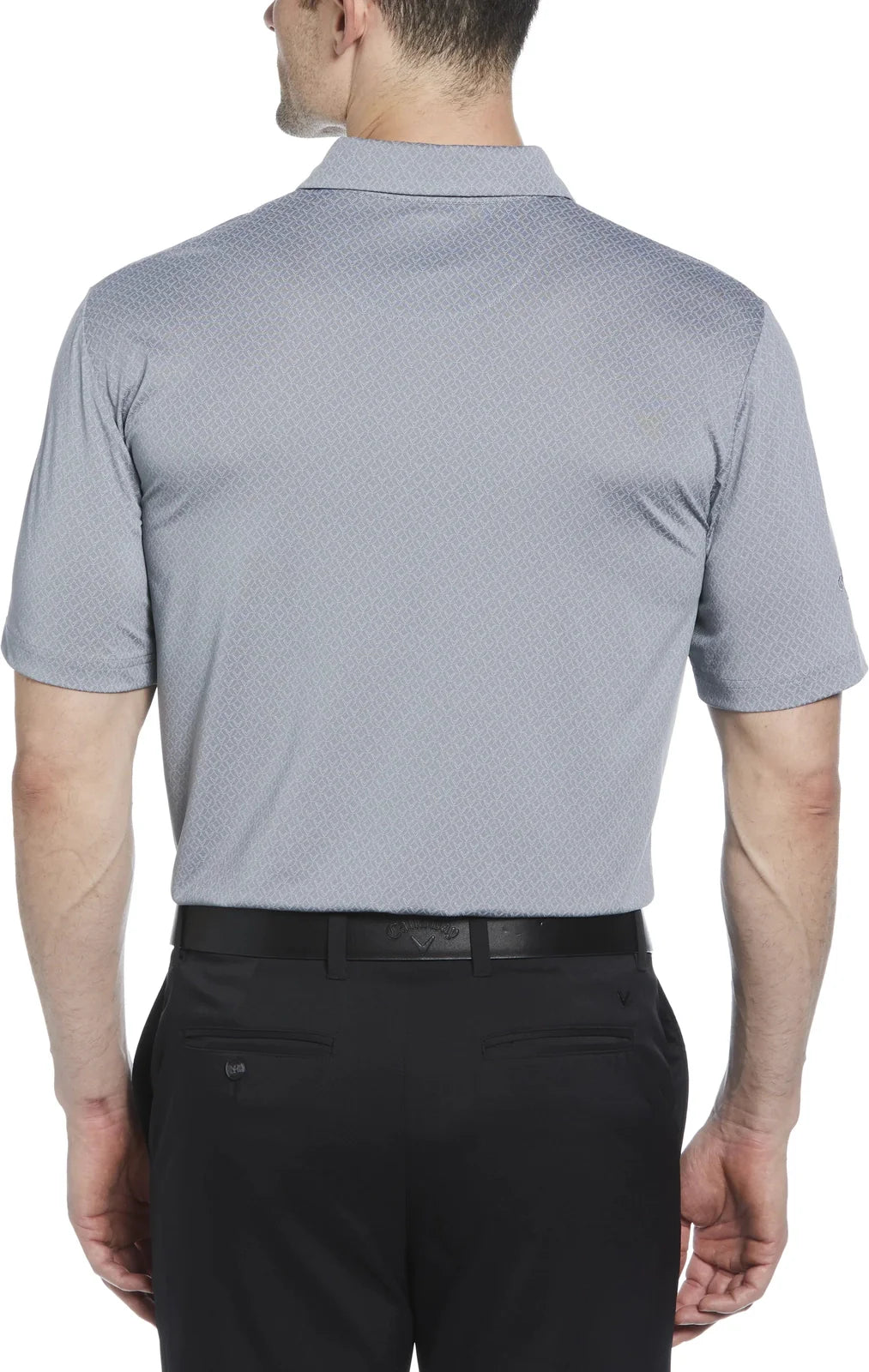 Callaway Golf Cgm794 Men’s Short Sleeve All Over Stitched Chev Polo - Tradewinds