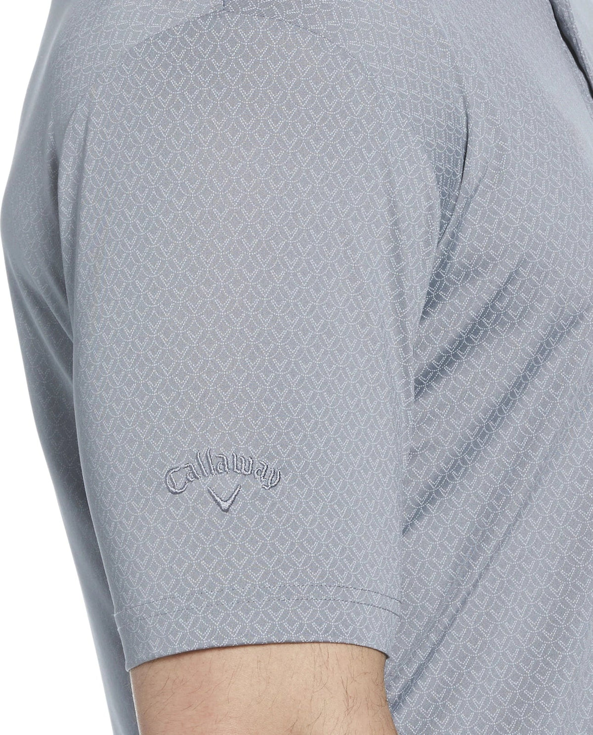 Callaway Golf Cgm794 Men’s Short Sleeve All Over Stitched Chev Polo - Tradewinds