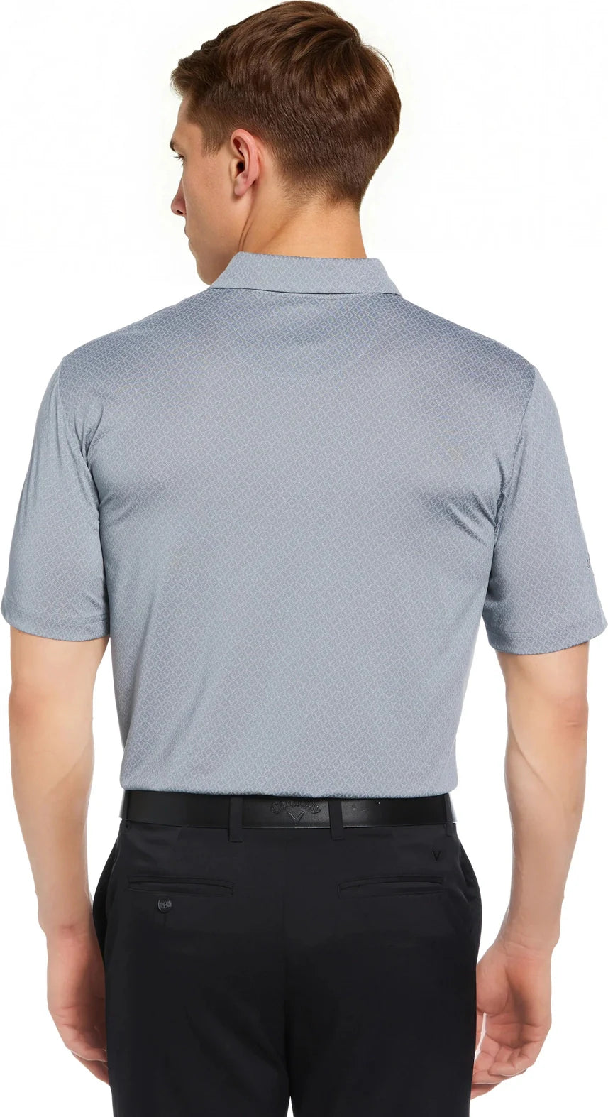 Callaway Golf Cgm794 Men’s Short Sleeve All Over Stitched Chev Polo - Tradewinds - Adult s