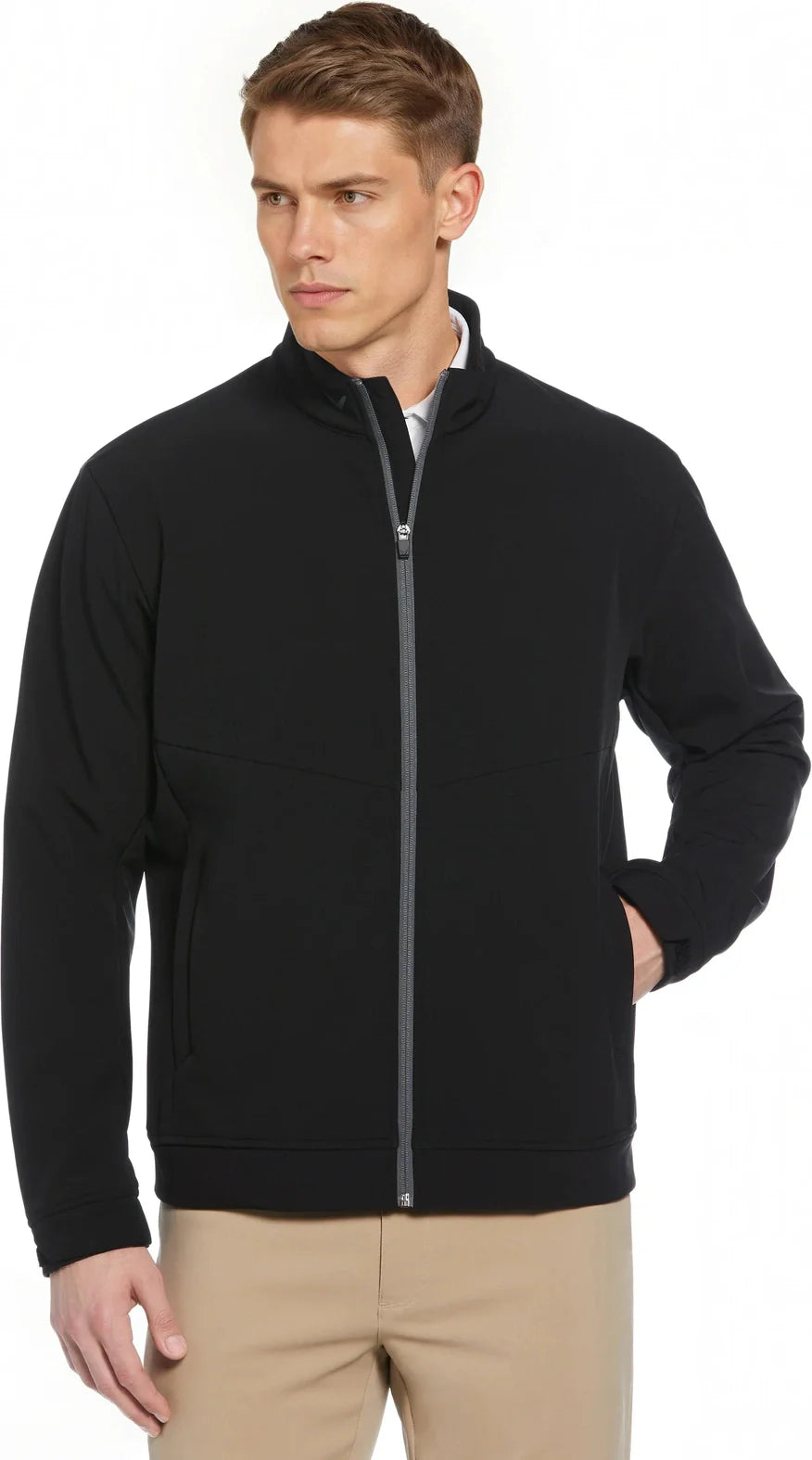 Callaway Golf Cgm797 Long Sleeve Jacket Full Zip - Black - Adult s