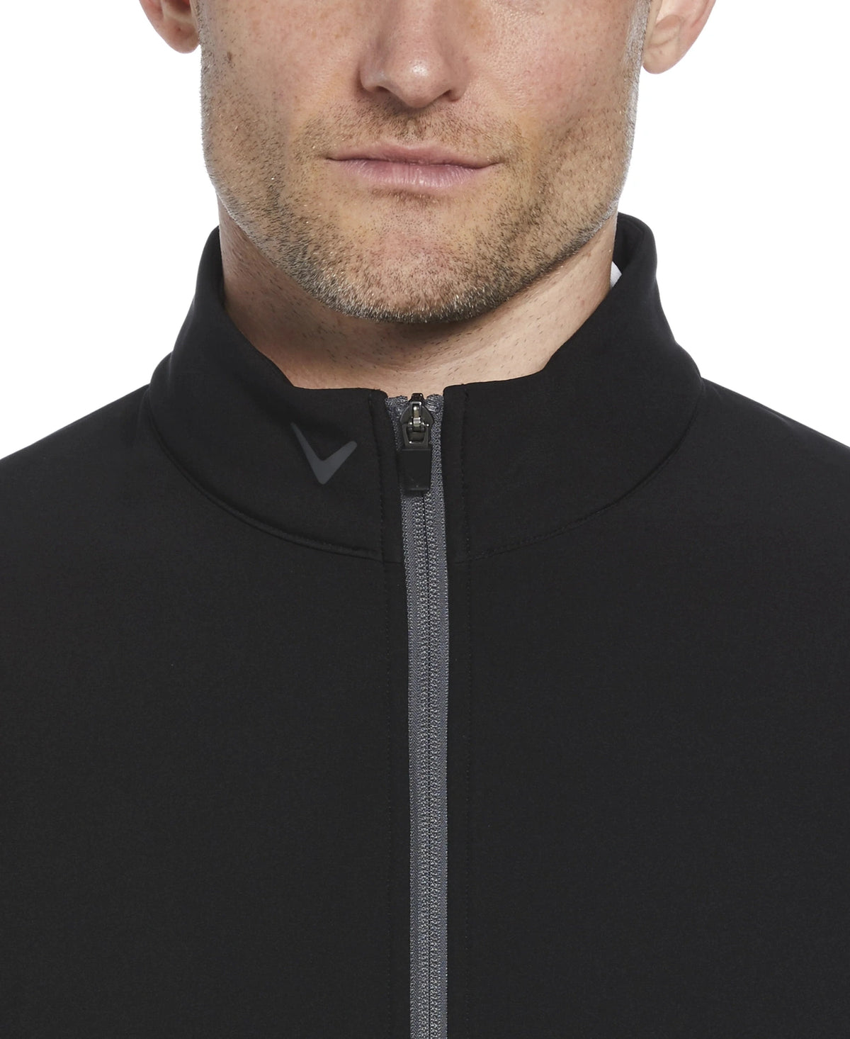 Callaway Golf Cgm797 Long Sleeve Jacket Full Zip - Black