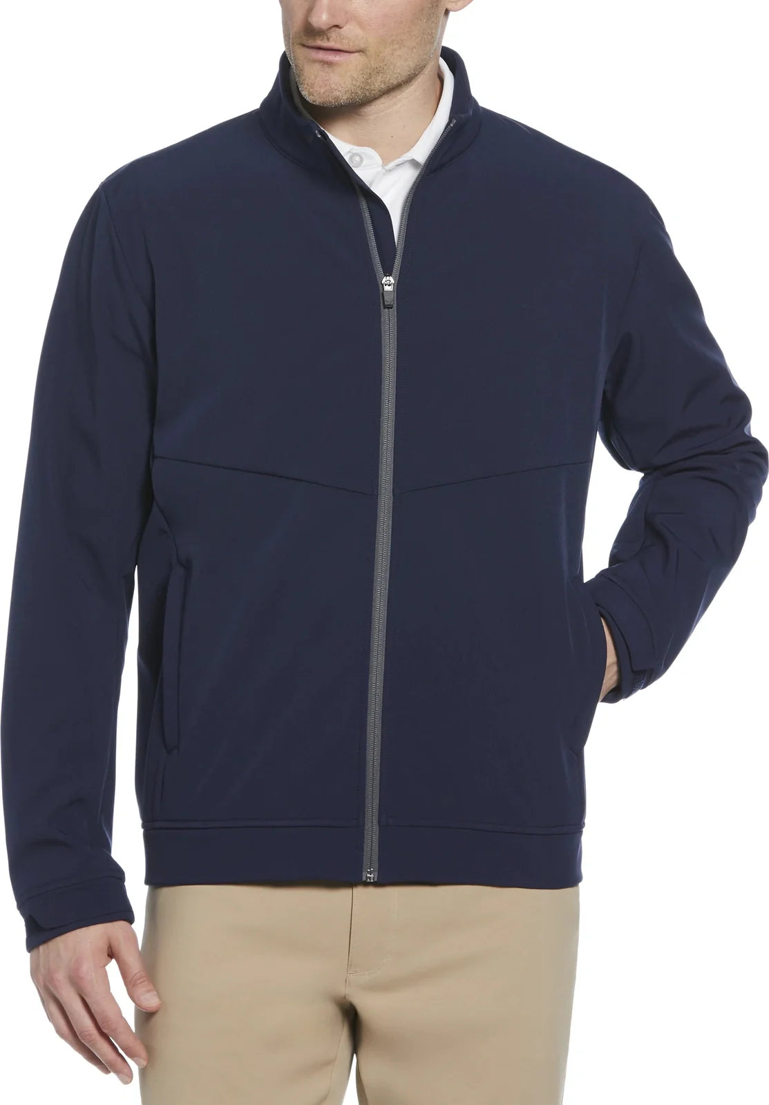 Callaway Golf Cgm797 Long Sleeve Jacket Full Zip - Peacoat