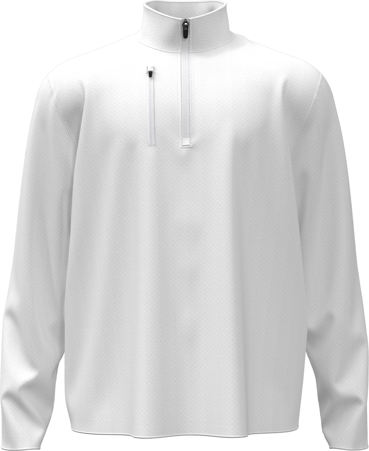 Callaway Golf Cgm798 Mid-weight Diamond Quilted Fleece 1/4 Zip - White