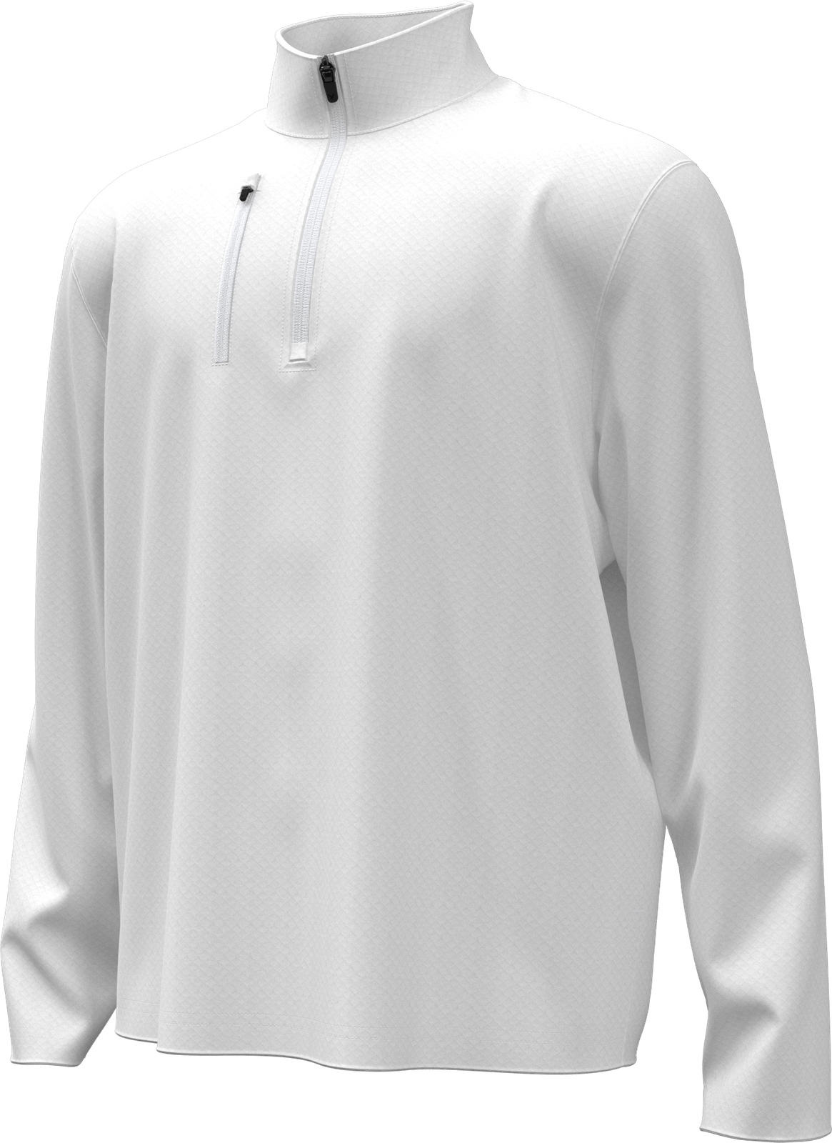 Callaway Golf Cgm798 Mid-weight Diamond Quilted Fleece 1/4 Zip - White