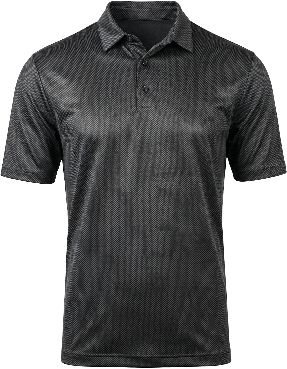 Callaway Golf Cgm800 Mini Geometric Printed Short Sleeve Polo - Black