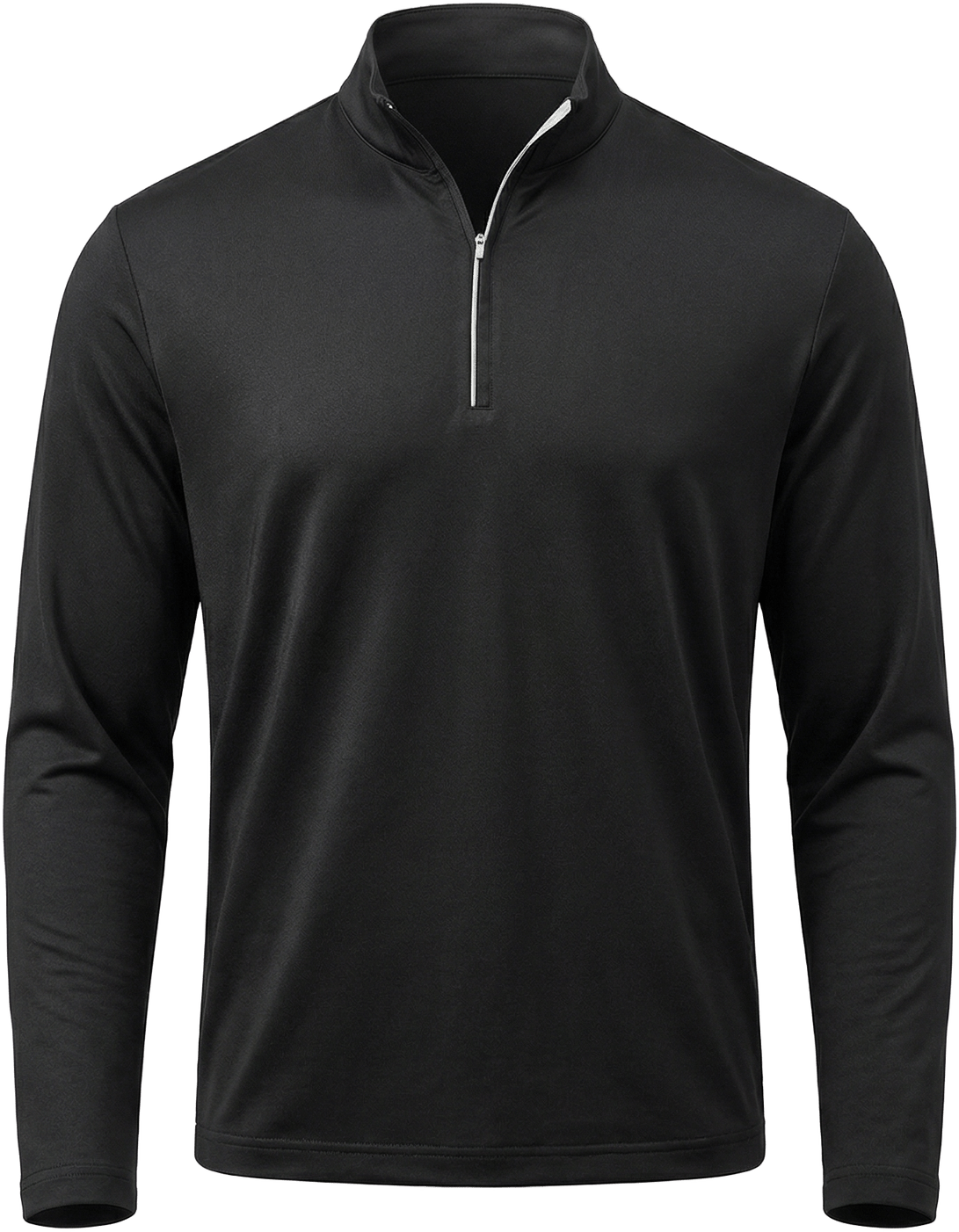 Callaway Golf Cgm803 Quarter Zip Baby French Terry Long Sleeve Jacket - Black
